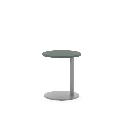 Delago Table, Round Top, 21H, Front View