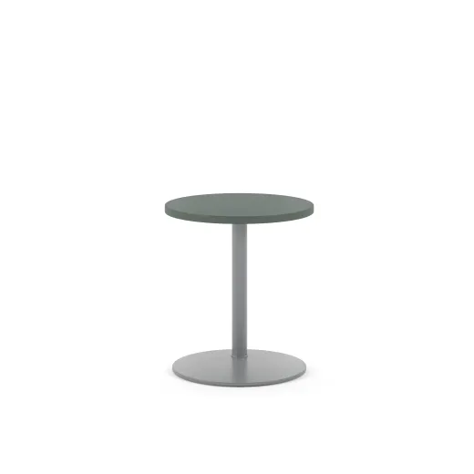Delago Table, Round Top, 21H, Side View