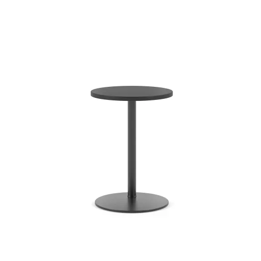 Delago Table, Round Top, 26H, Side View