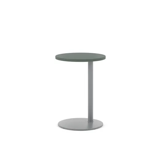 Delago Table, Round Top, 26H, 3/4 View