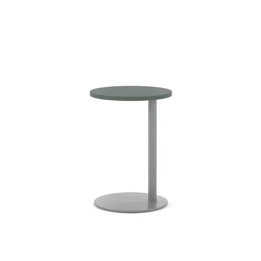 Delago Table, Round Top, 26H, Front View