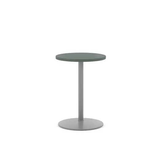 Delago Table, Round Top, 26H, Side View