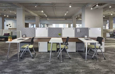 Calibrate Community Benching with 3 touchdown workstations