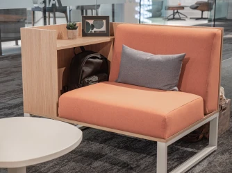 Chatham Cove Lounge, 34” H, 2-sided with personal storage