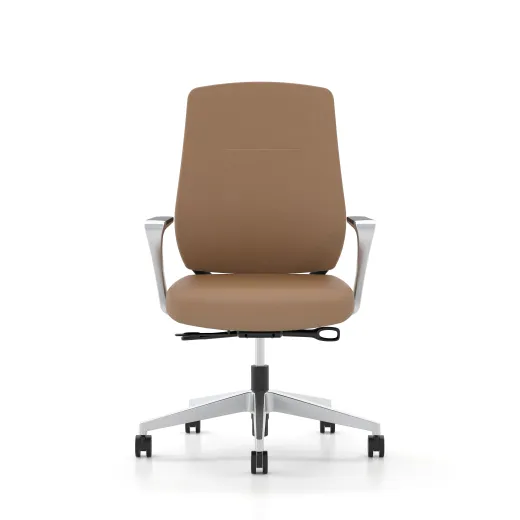 Auburn Conference Seating in Caramel, front view