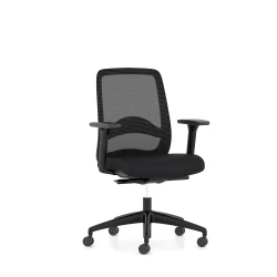 Bolton Black Frame and Mesh with optional lumbar and weight activated mechanism