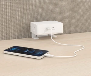 Bella Add-on Power with phone plugged into USB-A port