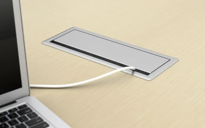 Calibrate Conference Table Top Power Detail Closed