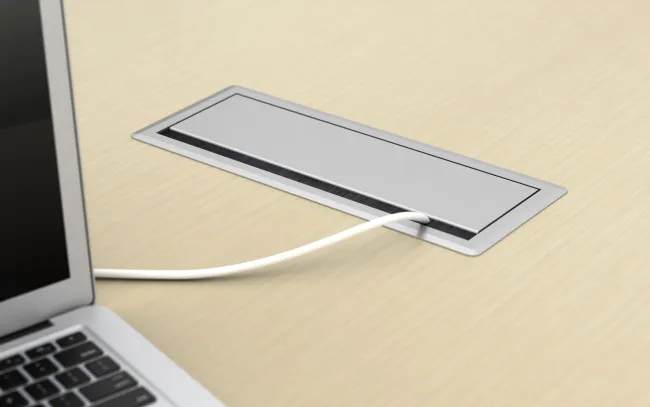 Calibrate Conference Table Top Power Detail Closed