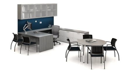 Calibrate Series Casegoods U-Shape Private Office 