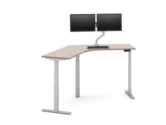 Day-to-Day 120 Degree Height Adjustable Table with attached Monitor Arm