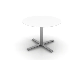 Day-to-Day Round Top Table with Steel X-base