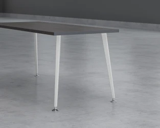 Tapered/Angled Post Leg Detail for Day-to-Day Tables and Calibrate Run-offs