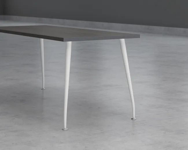 Detail view of slim post leg for Oxygen 