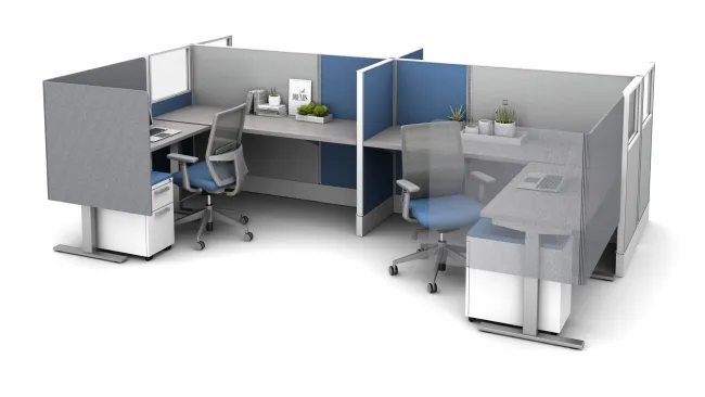 PET Extended L Wrap Partial Modesty Screen on HAT within Divi workstation