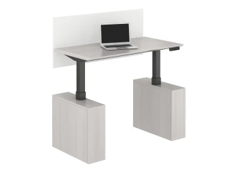 Calibrate Series Executive Height Adjustable Desk in Highest Position