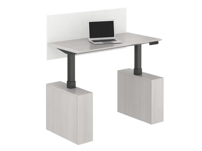 Calibrate Series Executive Height Adjustable Desk in Highest Position
