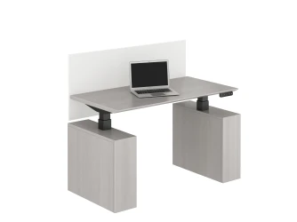 Calibrate Series Executive Height Adjustable Desk in Low Position 