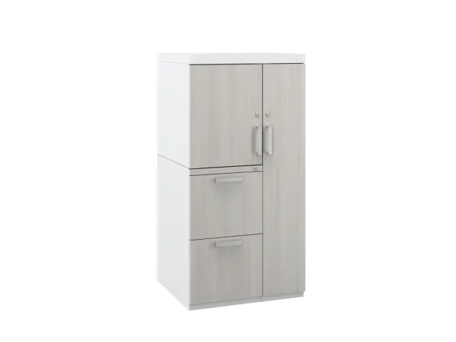 L Series Steel Storage 50 inch Wardrobe Tower with Laminate Fronts