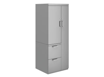 L Series Steel Storage Wardrobe Tower with Cupboard