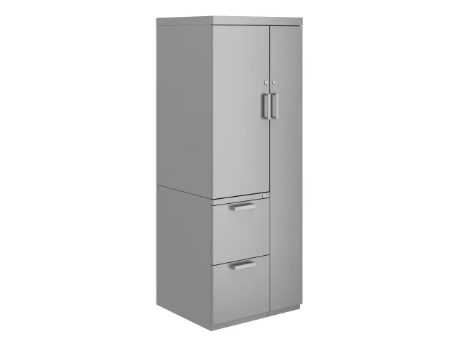 L Series Steel Storage Wardrobe Tower with Cupboard