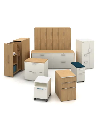 Calibrate Laminate Storage and L Series Steel Storage 