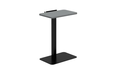 Laptop Table with Shark Grey top and Black base