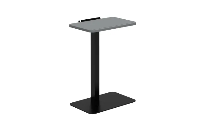 Laptop Table with Shark Grey top and Black base