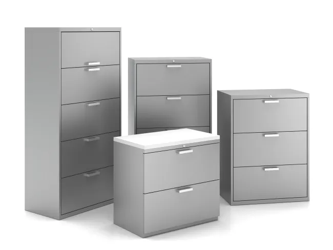 L Series Lateral Storage Family with Rectangle Pulls