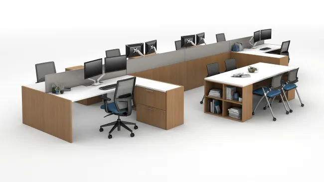 Oxygen with end panels and upmount screens