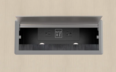 Calibrate Conference Table Top Power  Detail Open