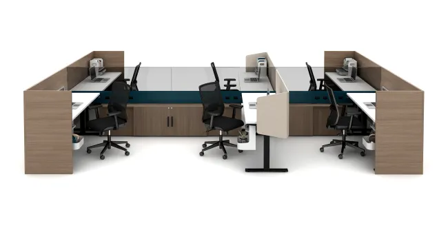 PowerBeam with Calibrate Storage support, extended Gallery Panels and PET L-wrap enclosures