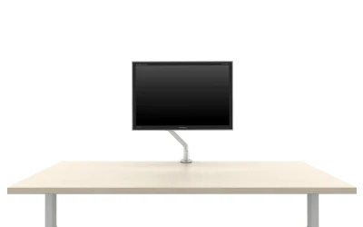 Standard Series single monitor arm on worksurface