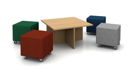 Volker Seating with Nesting Table