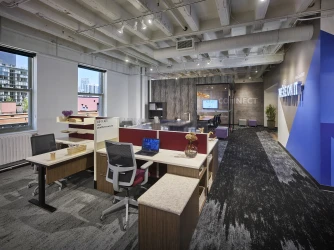 NeoCon 18 Divi with Calibrate Conferencing in background