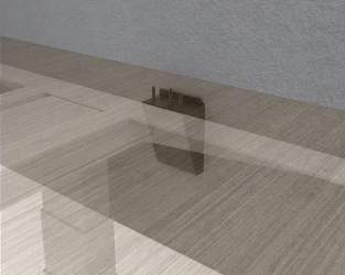 Molded Bracket, Height Adjustable Table, Detail
