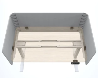 Molded Bracket, Height Adjustable Table, Top View, Detail