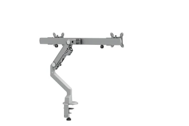 Standard Series Dual Monitor Arm for Shallow Depth Surfaces, back view