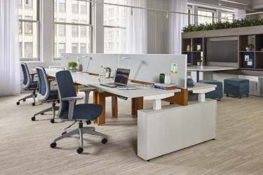 AIS NY Showroom, Encounter PowerBench, Bolton Task Chair