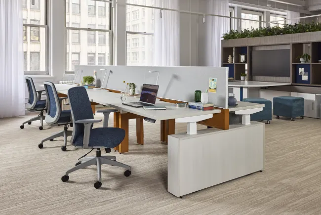 AIS NY Showroom, Encounter PowerBench, Bolton Task Chair