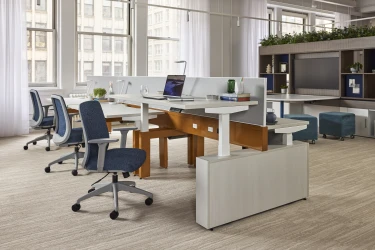 AIS NY Showroom, Encounter PowerBench, Bolton Task Chair