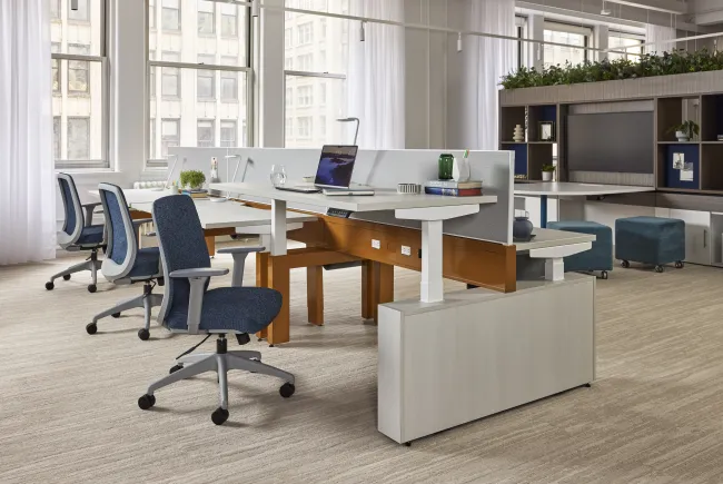 AIS NY Showroom, Encounter PowerBench, Bolton Task Chair