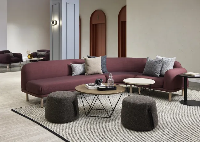 AIS NY Showroom, Soft Modular, Ottomans, Prisma