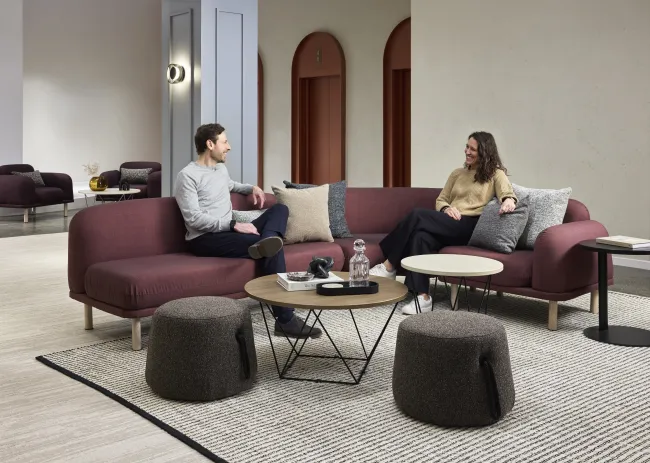 AIS NY Showroom, Soft Modular, Ottomans, Prisma