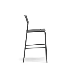 Cascades Armless Bar Stool, Side View