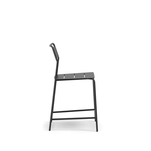Cascades Armless Counter Stool, Side View