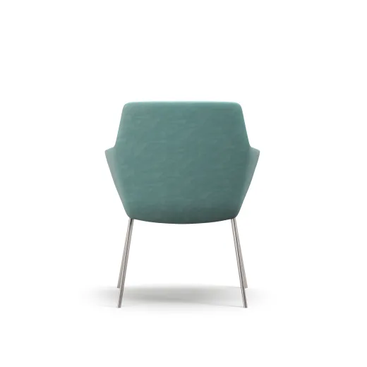 Ardyn, Low-back, 4-leg Metal base, back view