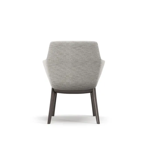 Ardyn, Low-back, 4-leg Wood base, back view