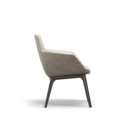 Ardyn, Low-back, 4-leg Wood base, side view