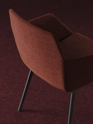 Ardyn, Low-back, 4-leg Metal base, Detail